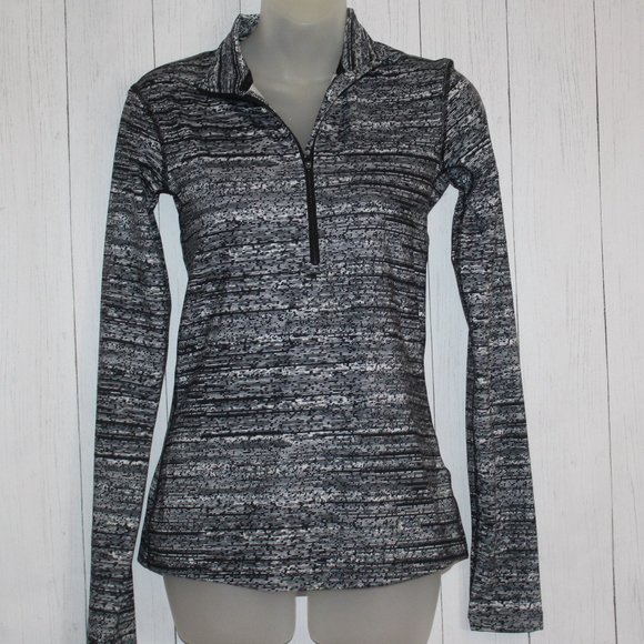 NIKE DRIFIT SMALL 3/4 Zip Hoodie Top Shirt - Picture 1 of 3